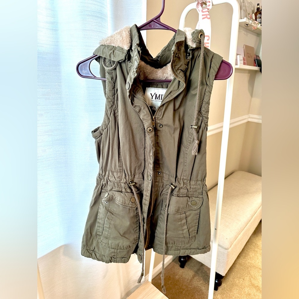 Fur lined vest
